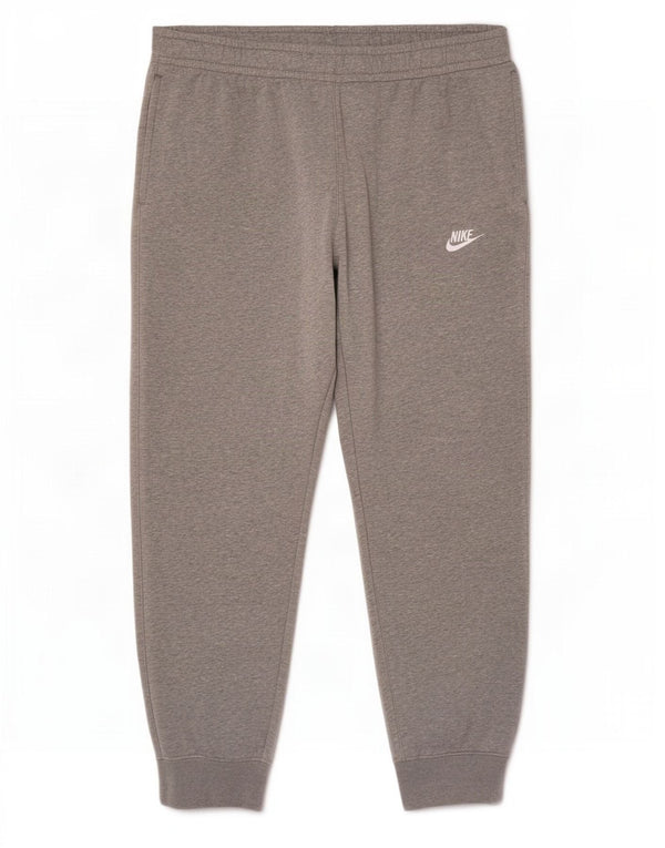 Nike Mens Tracksuit Trousers Joggers XL Grey Flecked Cotton