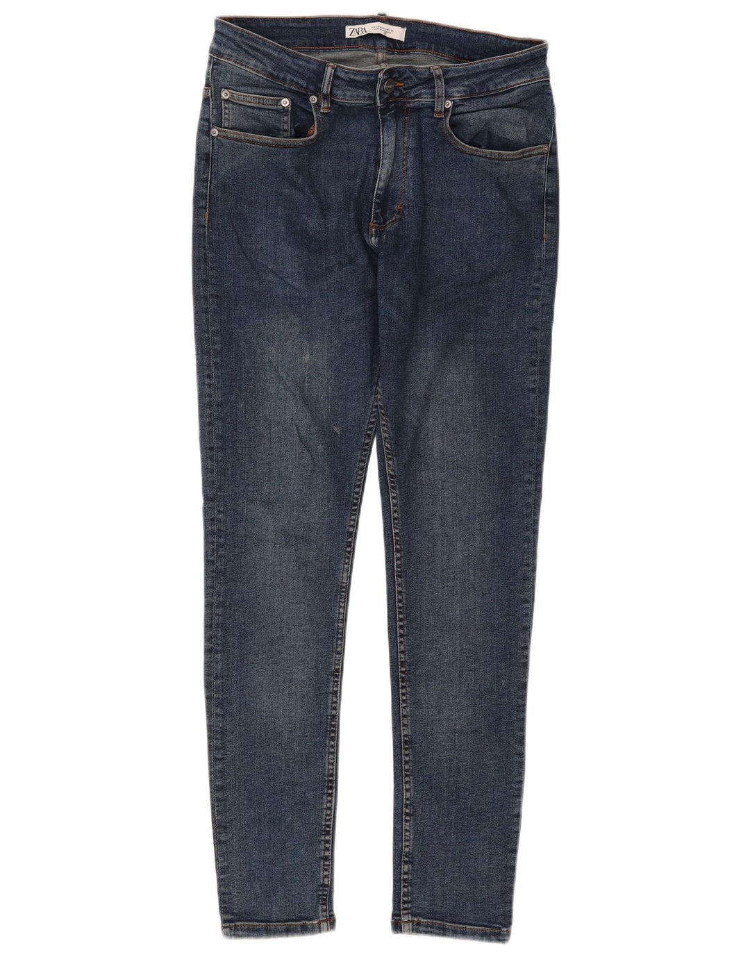 Zara Jeans Skinny Masculino EU 42 Grande W32 L30 Azul