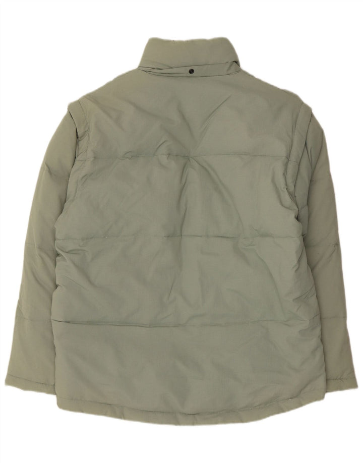Jaqueta acolchoada masculina Fila UK 36 pequena poliamida verde
