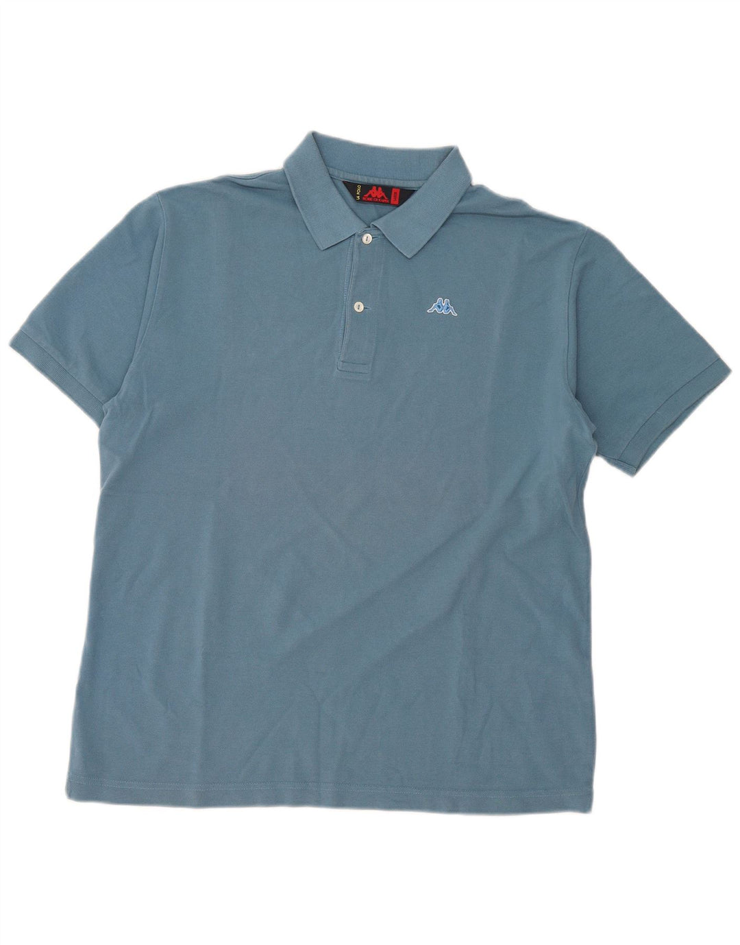 Camisa polo masculina Kappa grande algodão azul