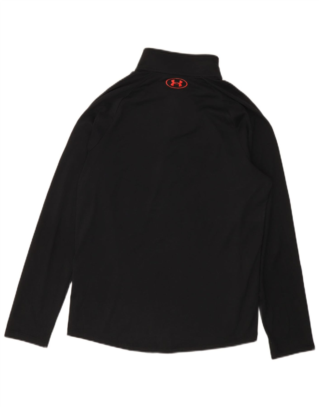 Under Armour Mens Zip Neck Pulôver Treino Top Pequeno Camuflagem Preta