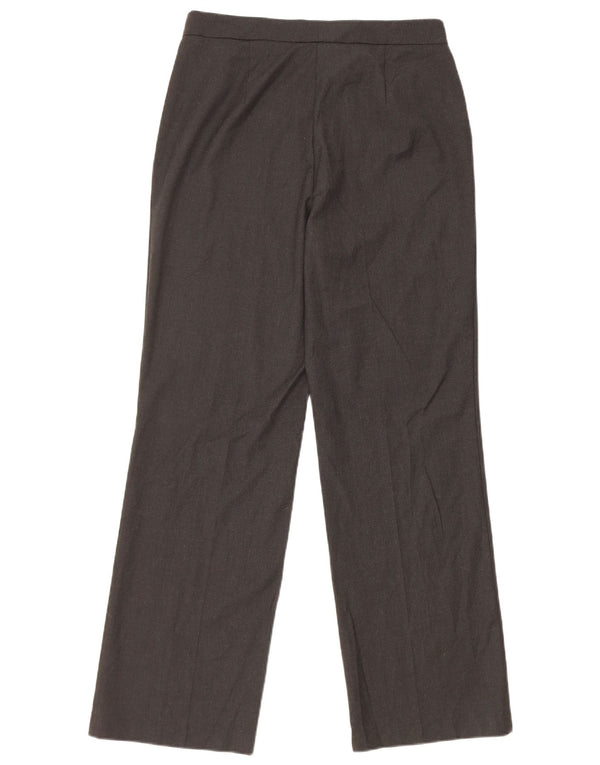 Calça feminina reta casual Marks & Spencer tamanho 10 W31 L31 cinza