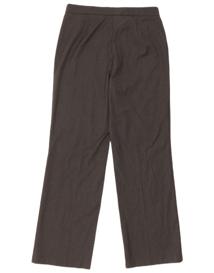 Calça feminina reta casual Marks & Spencer tamanho 10 W31 L31 cinza