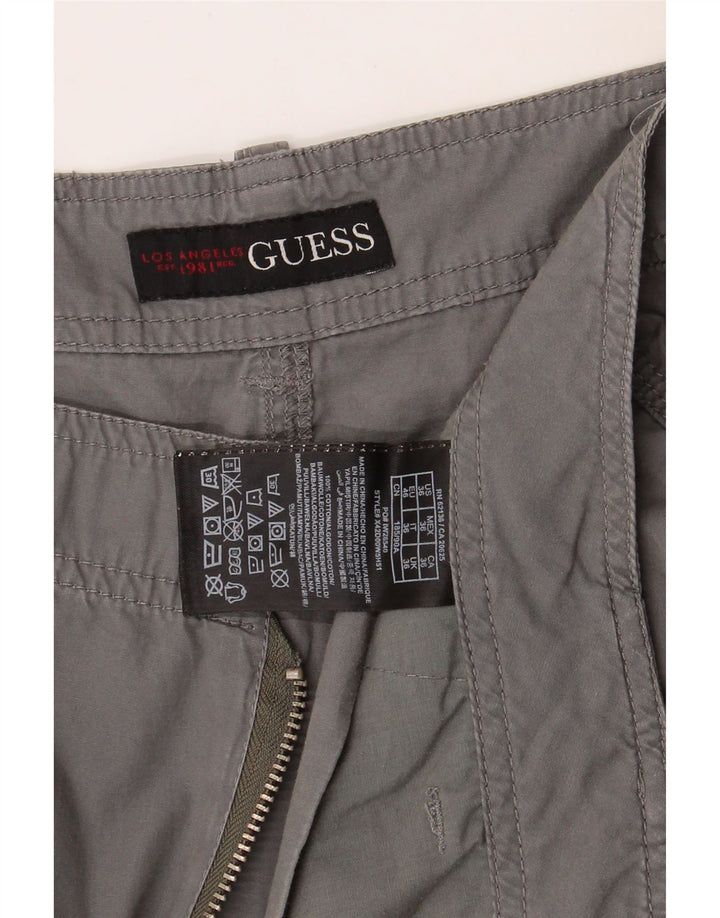 GUESS Mens Cargo Shorts W36 Large  Grey Cotton Vintage Guess and Second-Hand Guess from Messina Hembry 