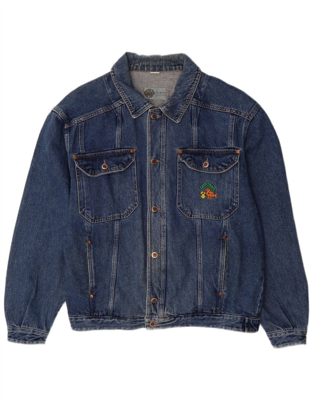 Jaqueta jeans masculina Mash UK 42 XL algodão azul