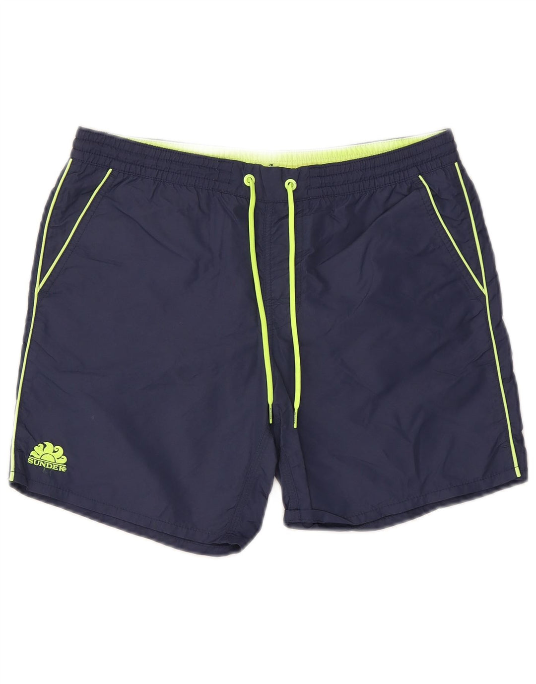 Shorts de natação masculino Sundek pequeno azul marinho nylon praia