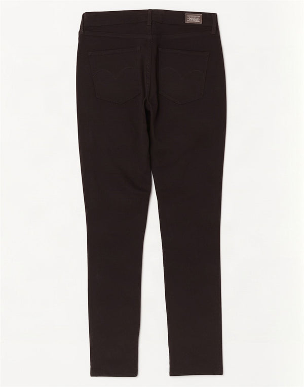 Jeans skinny de cintura alta feminino Levi's W30 L30 algodão preto