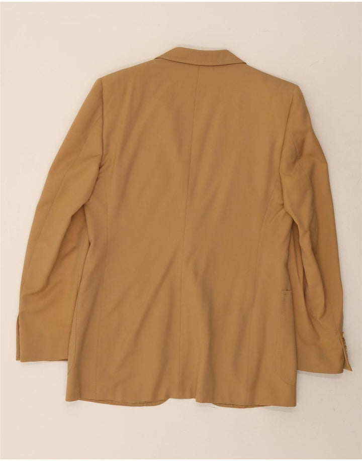 Terno masculino vintage com 2 botões UK 38 médio W36 L29 bege