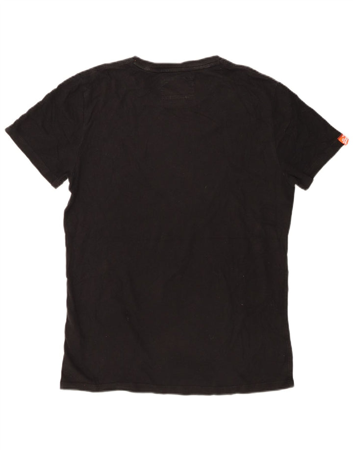 Camiseta masculina Superdry Top pequeno algodão preto