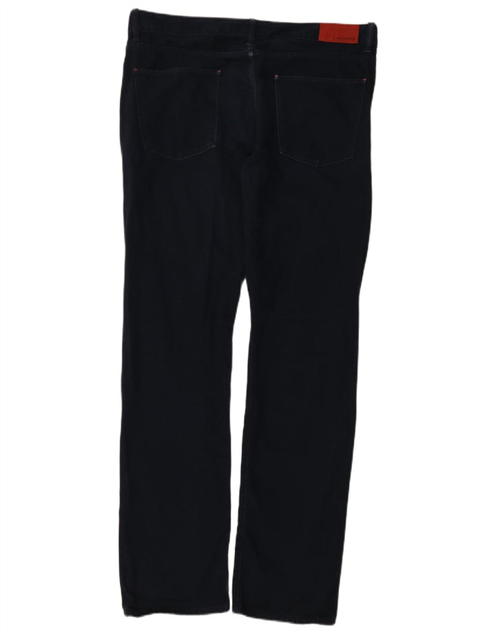 Jeans retos masculinos Lacoste W36 L34 algodão azul marinho