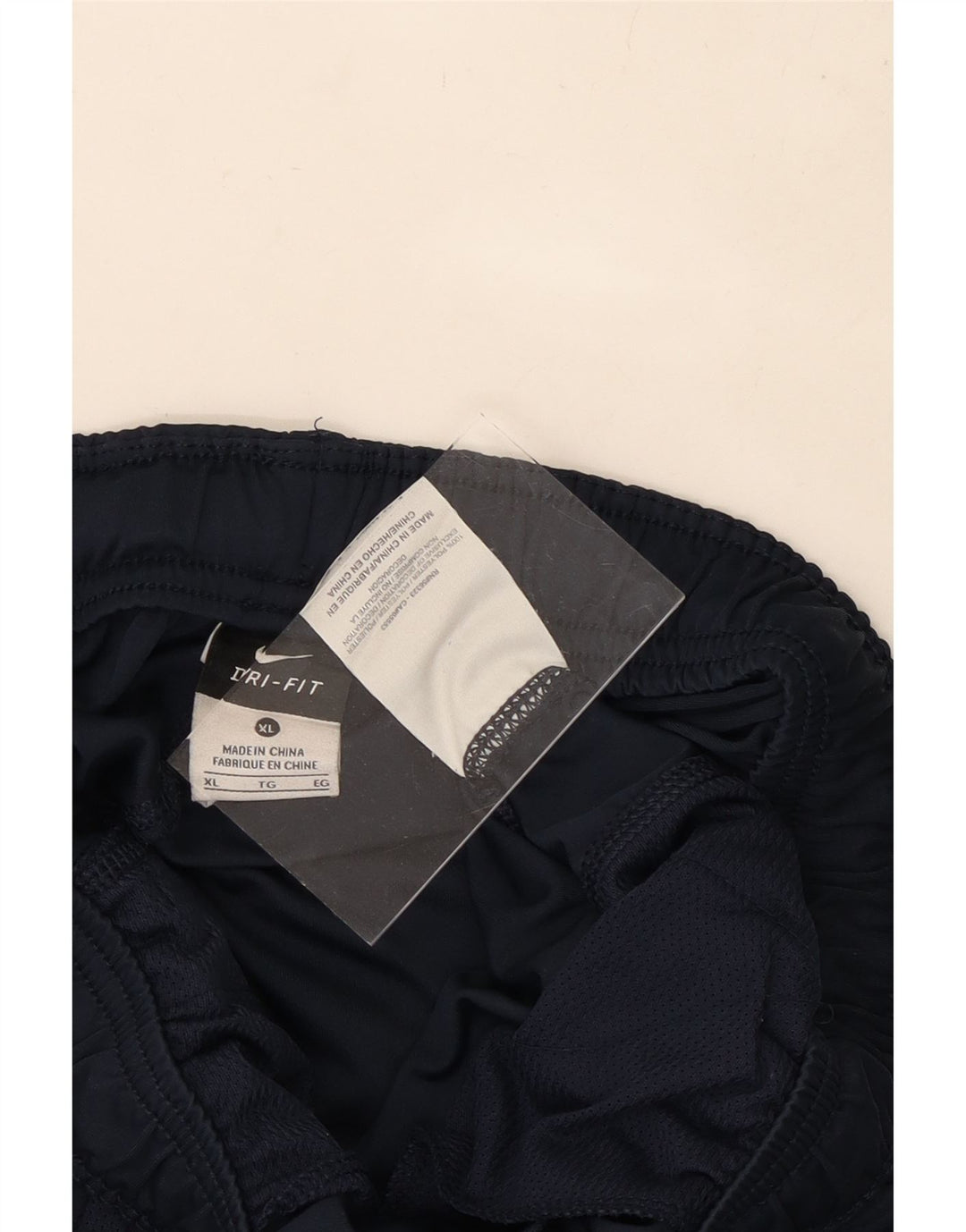 Shorts esportivos masculinos NIKE Dri Fit XL azul marinho poliéster