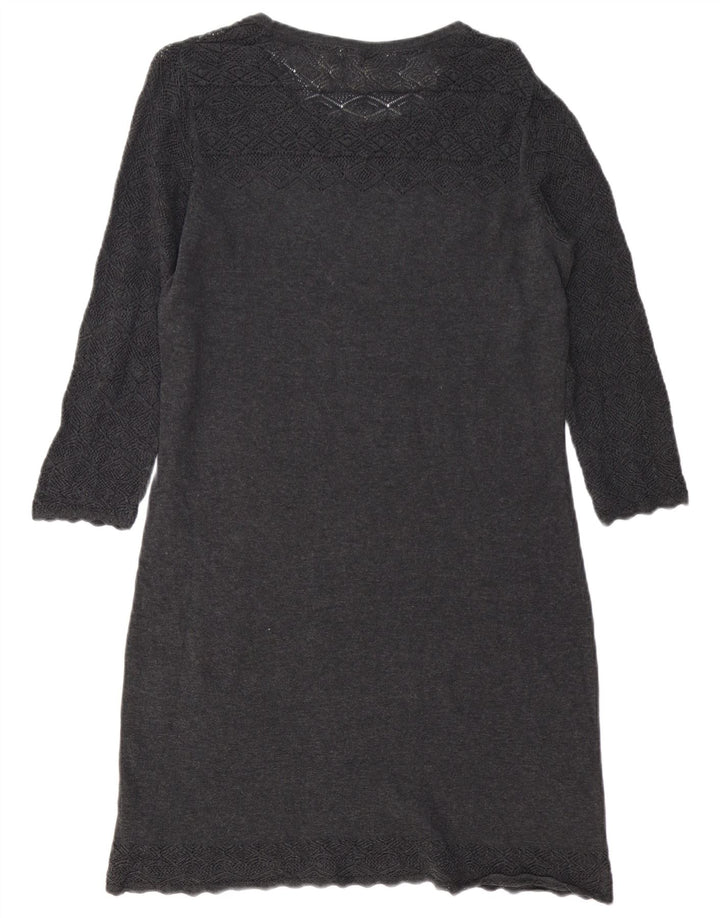 Vestido Jumper Feminino Fat Face UK 12 Cinza Médio