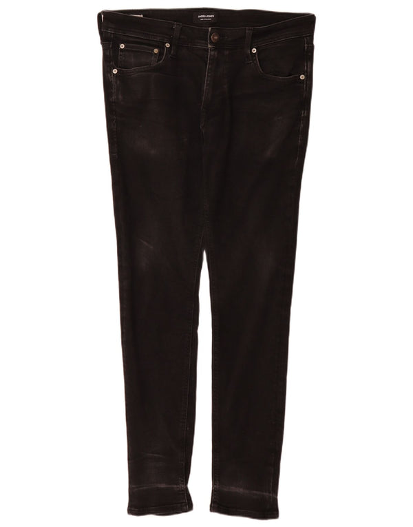 Jeans skinny masculino Jack & Jones W34 L32 algodão preto