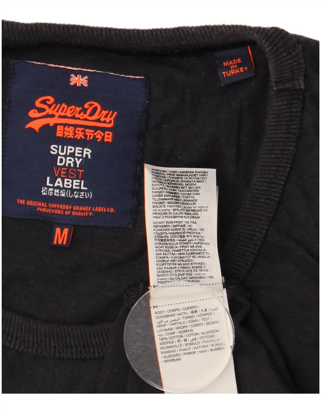 Colete gráfico masculino Top médio