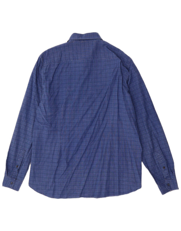 Camisa masculina S.Oliver XL azul xadrez algodão