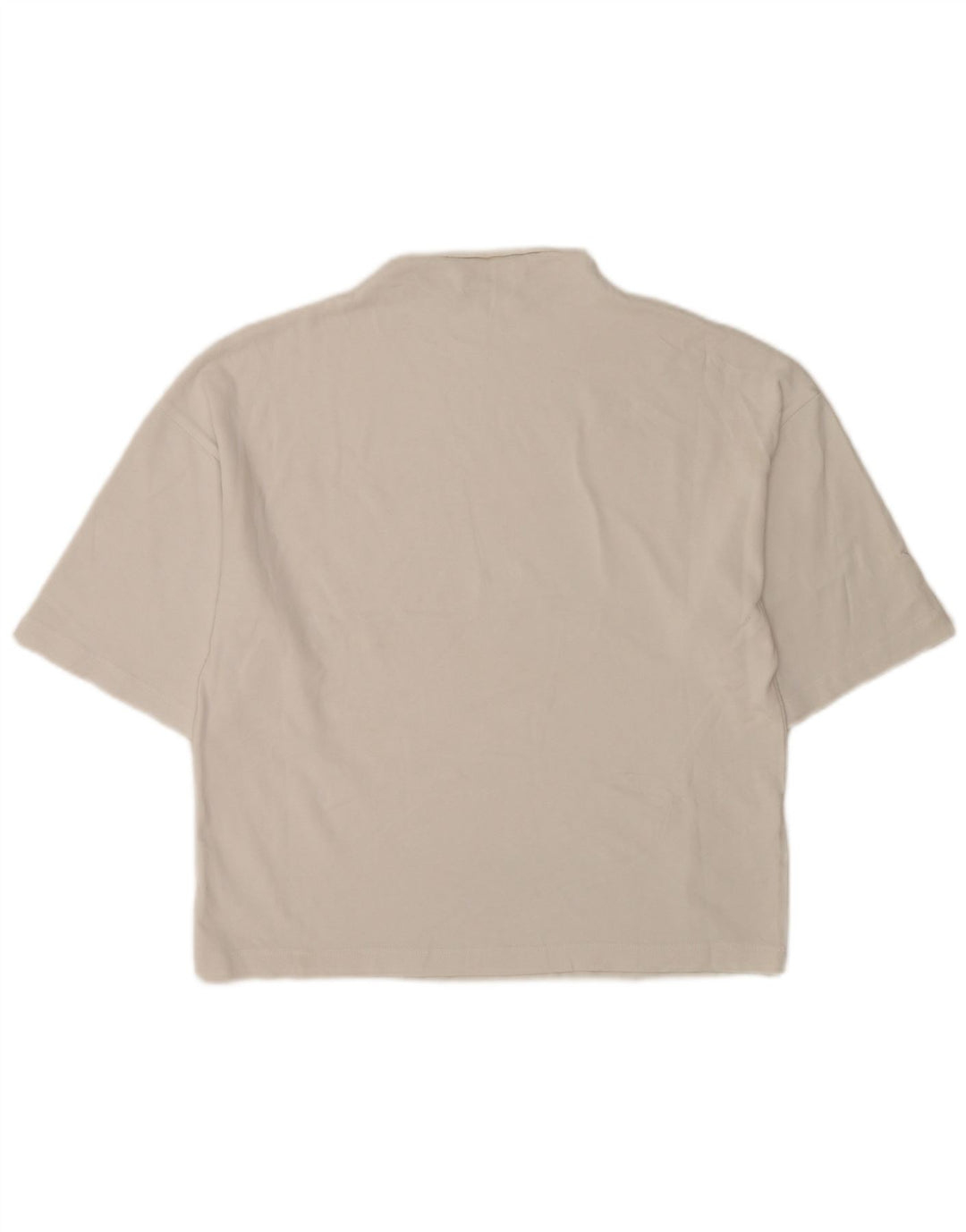 Camiseta feminina grande Zara UK 10 algodão branco pequeno