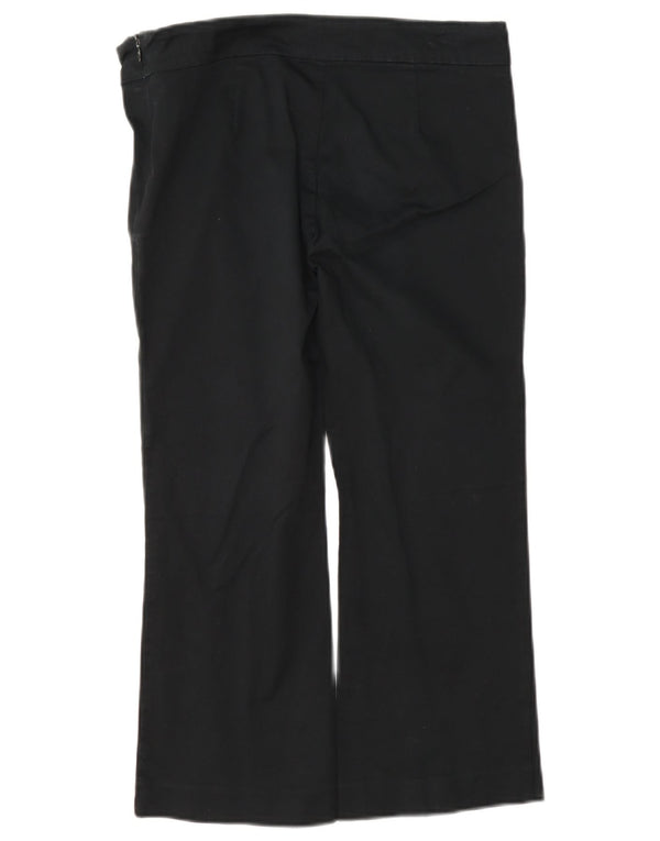 Calça capri feminina Zara EU 36 XS W26 L22 algodão azul marinho