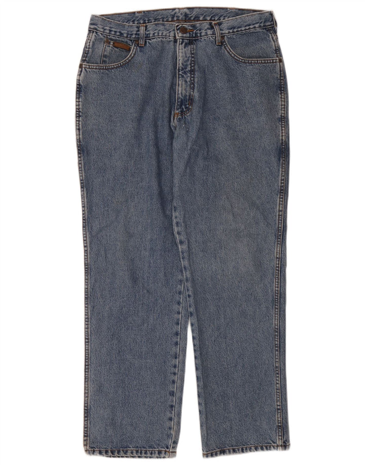 Wrangler Masculino Ohio Straight Jeans W36 L30 Azul Algodão