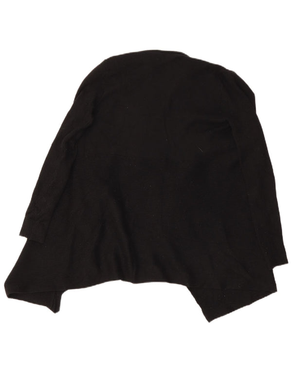 Zara Suéter Cardigan Aberto Feminino Reino Unido 10 Pequeno Preto
