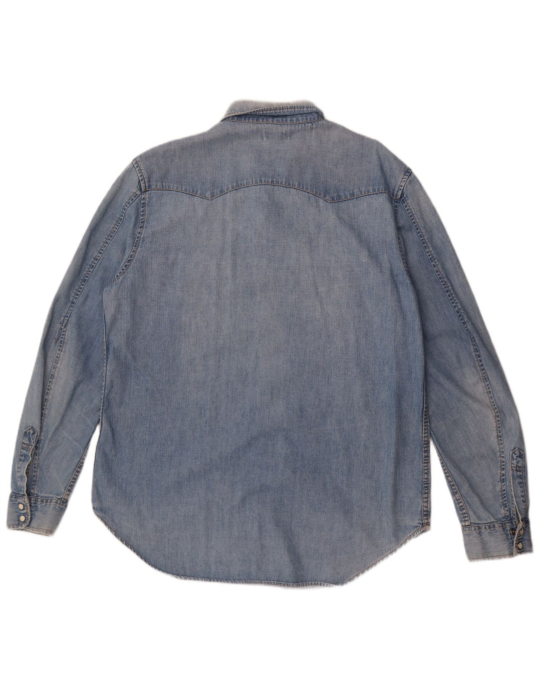 Camisa jeans masculina Levi's grande algodão azul