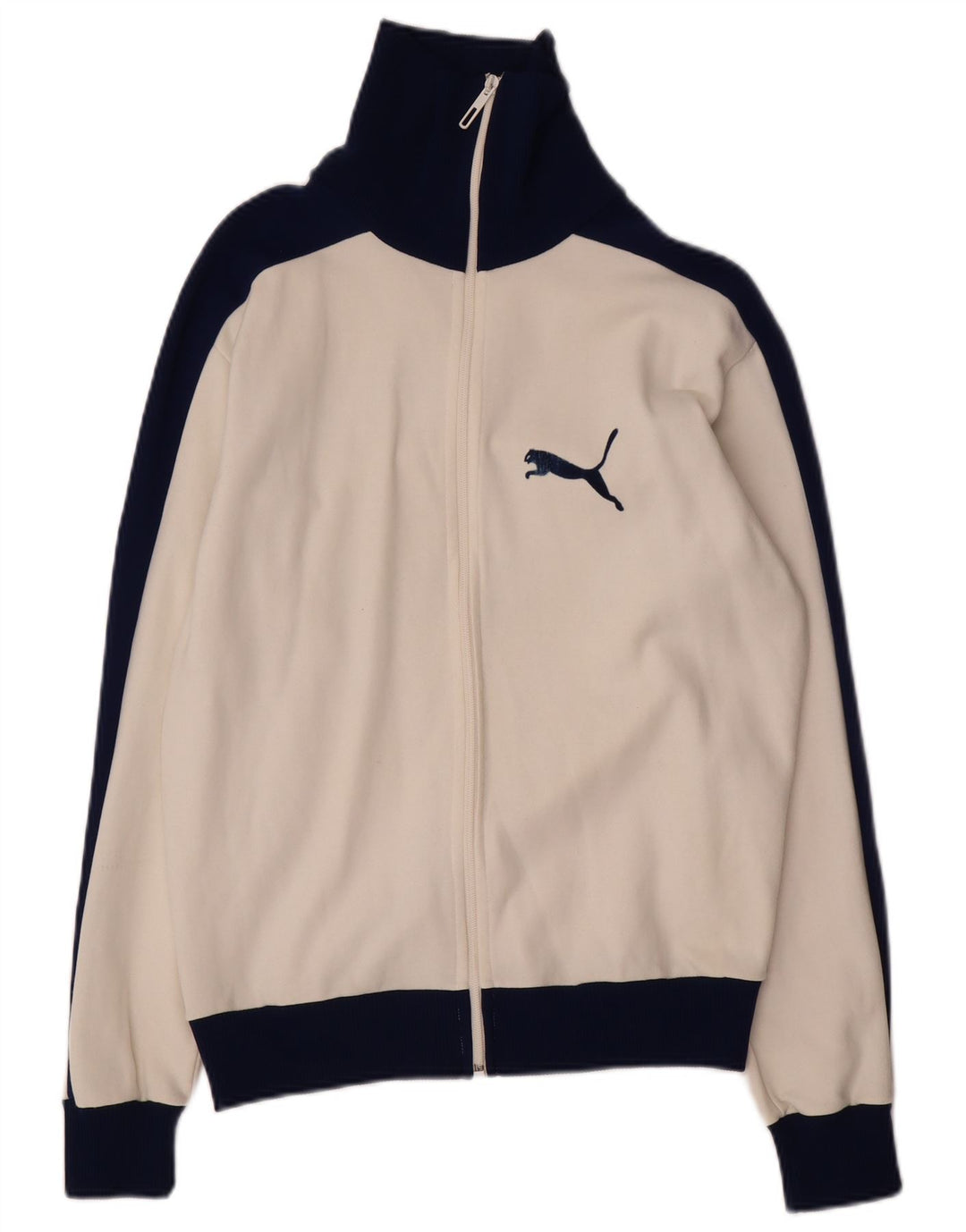 Jaqueta feminina Puma Graphic Tracksuit UK 16 grande bloco colorido branco