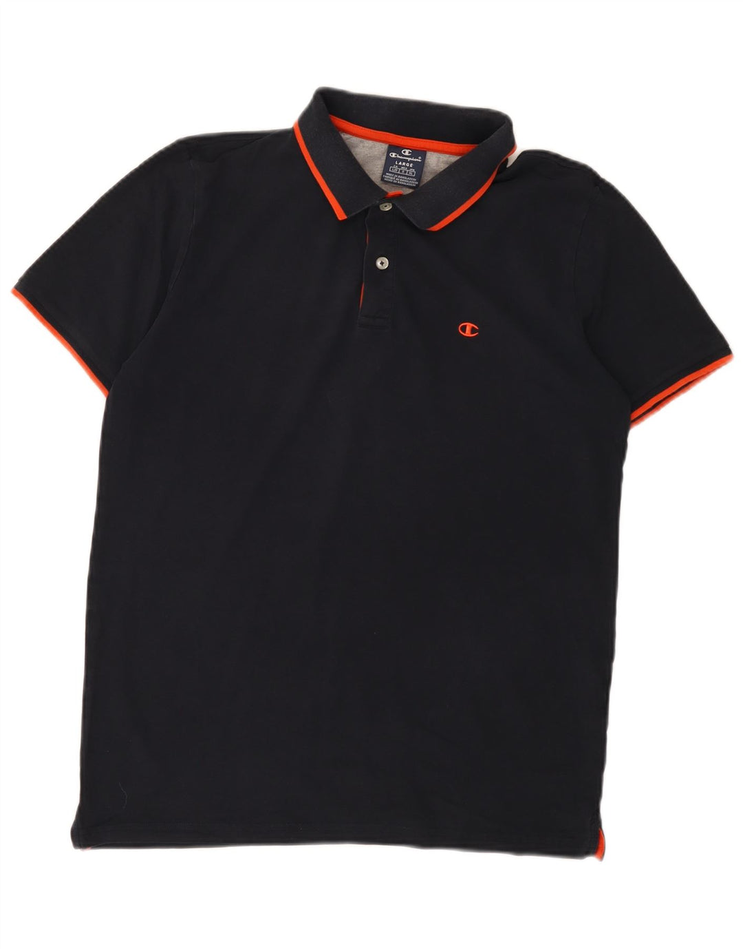 Camisa polo masculina CHAMPION grande algodão azul marinho