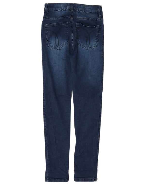 Calvin Klein Jeans Skinny Feminino EU 38 Pequeno W24 L27 Azul Algodão