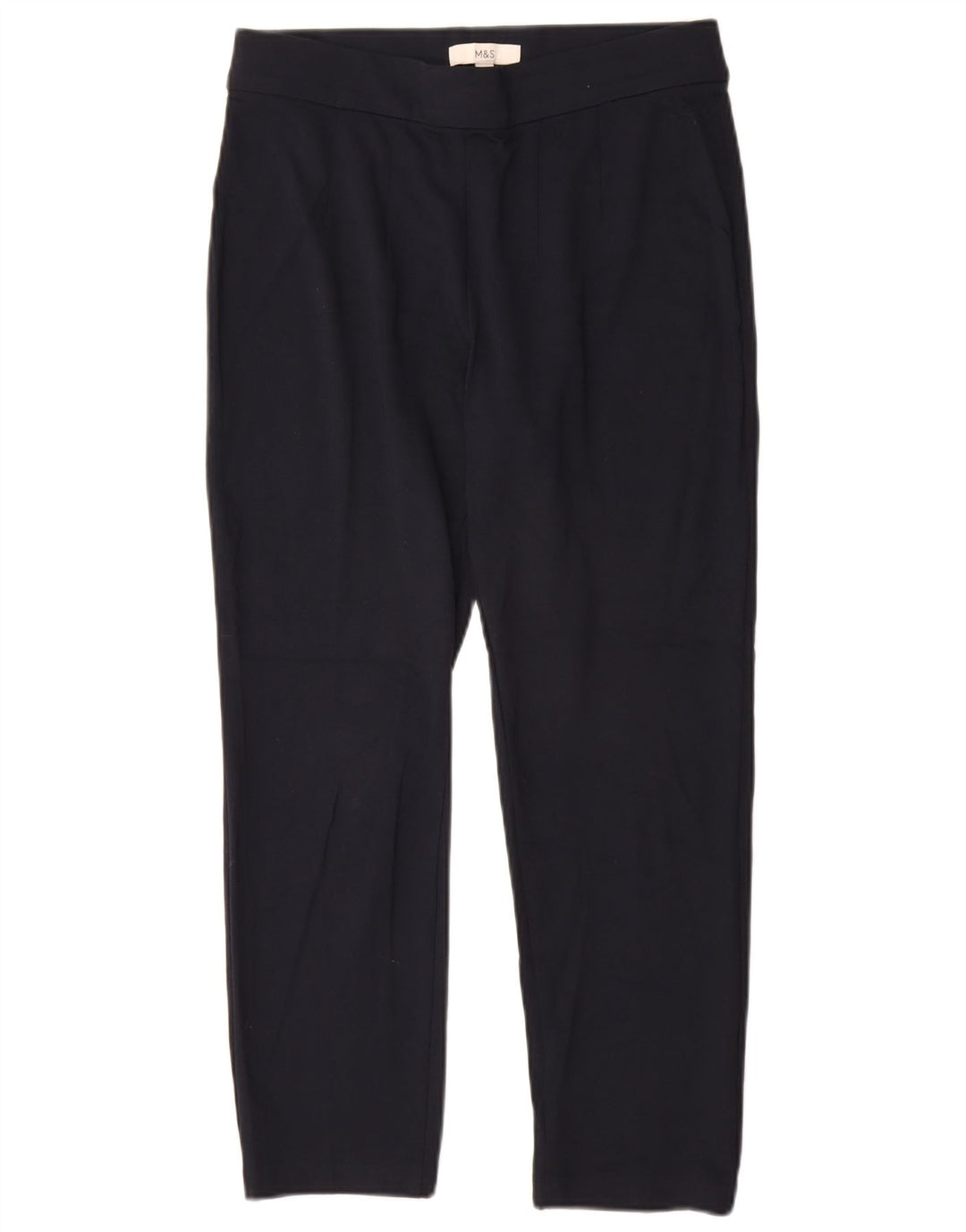 Leggings femininos Marks & Spencer Reino Unido 12 viscose azul marinho médio