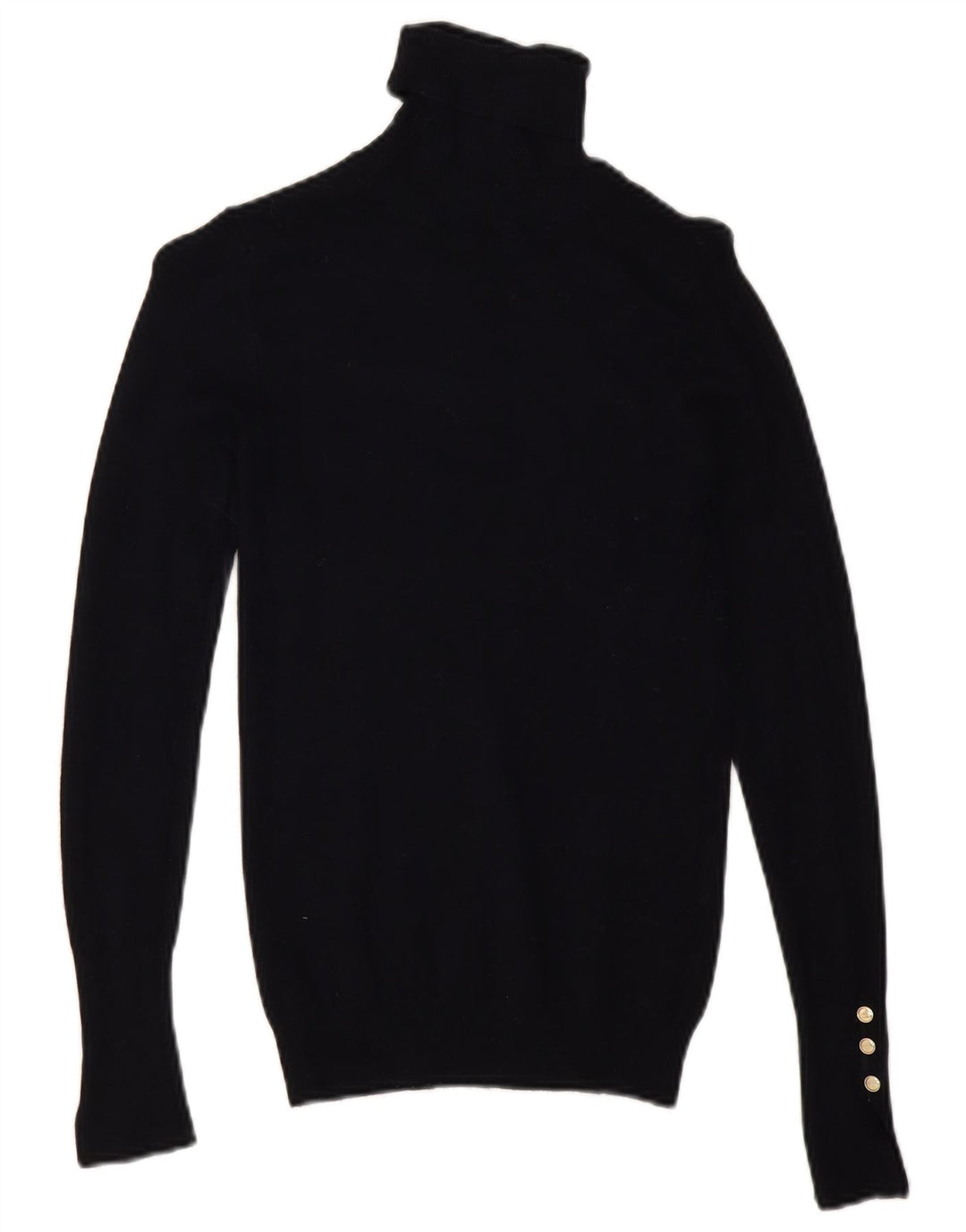 Suéter feminino Zara com gola redonda e viscose azul marinho pequeno Reino Unido 8