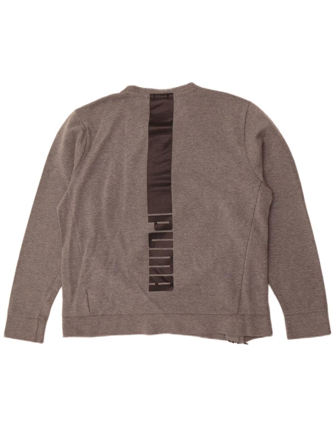 Puma Mens Graphic Moletom Jumper XL Cinza Algodão
