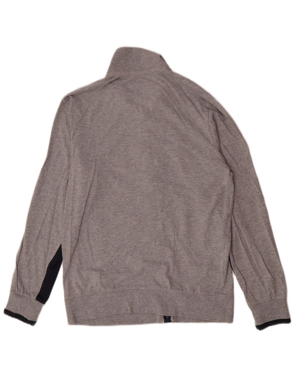 Lotto Mens Treino Top Jaqueta Pequena Cinza Colorblock Algodão