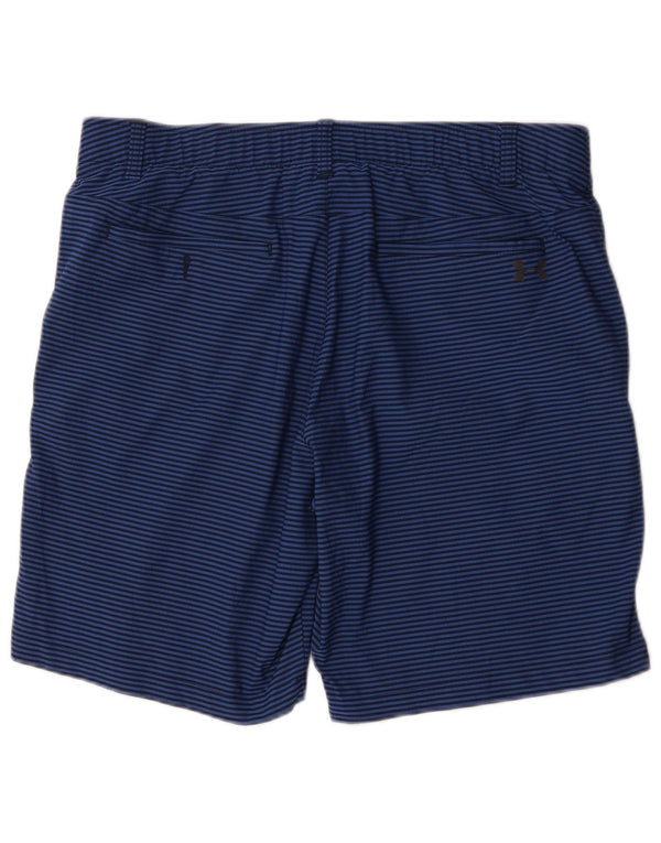 Shorts masculino Under Armour Heat Gear Chino W38 XL listrado azul
