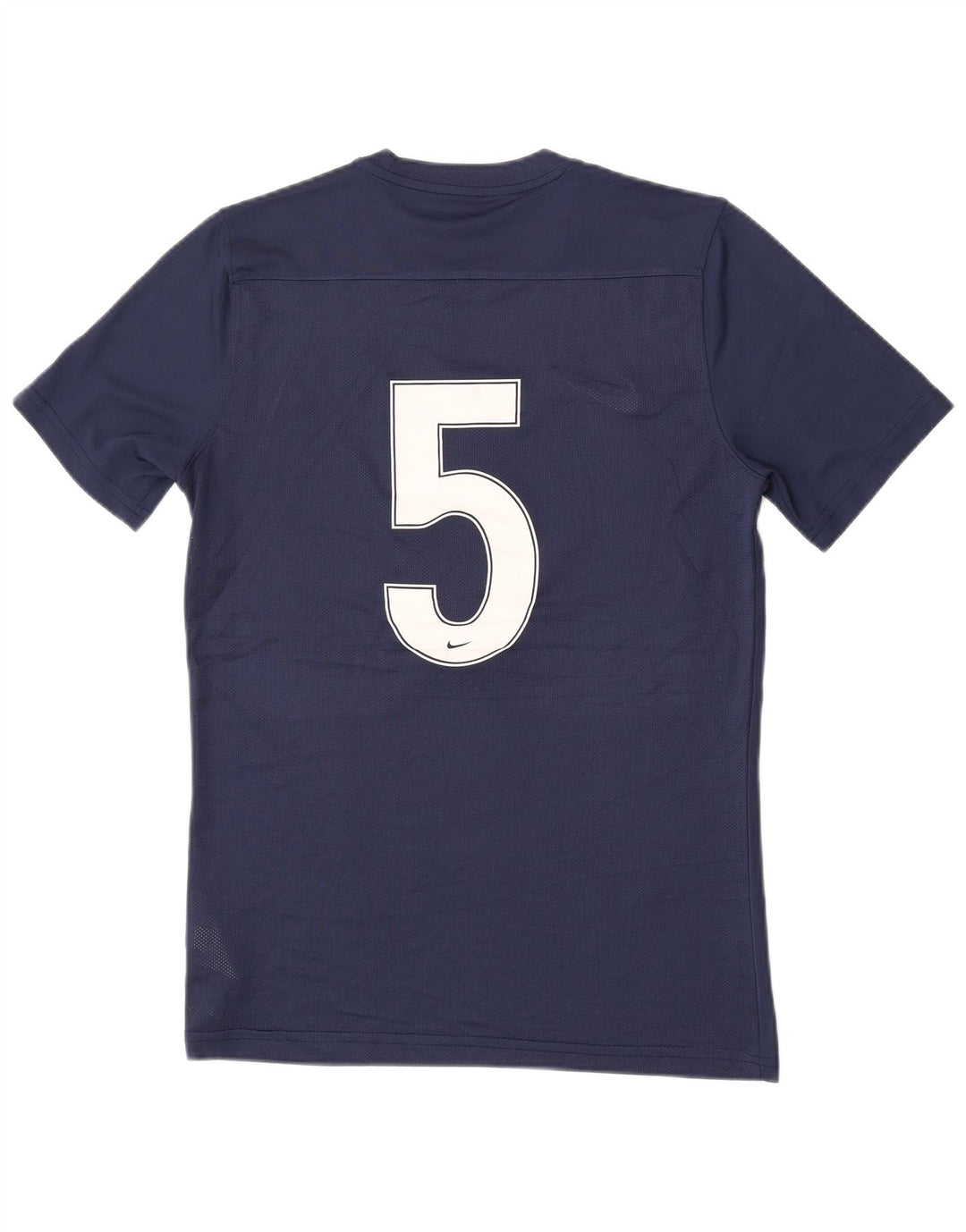 Camiseta Nike Masculina Dri Fit Graphic Top Médio Azul Marinho Poliéster