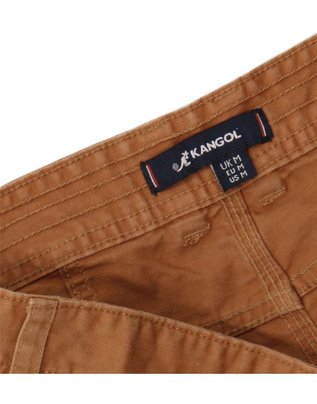 KANGOL Mens Chino Shorts Médio W34 Algodão Marrom