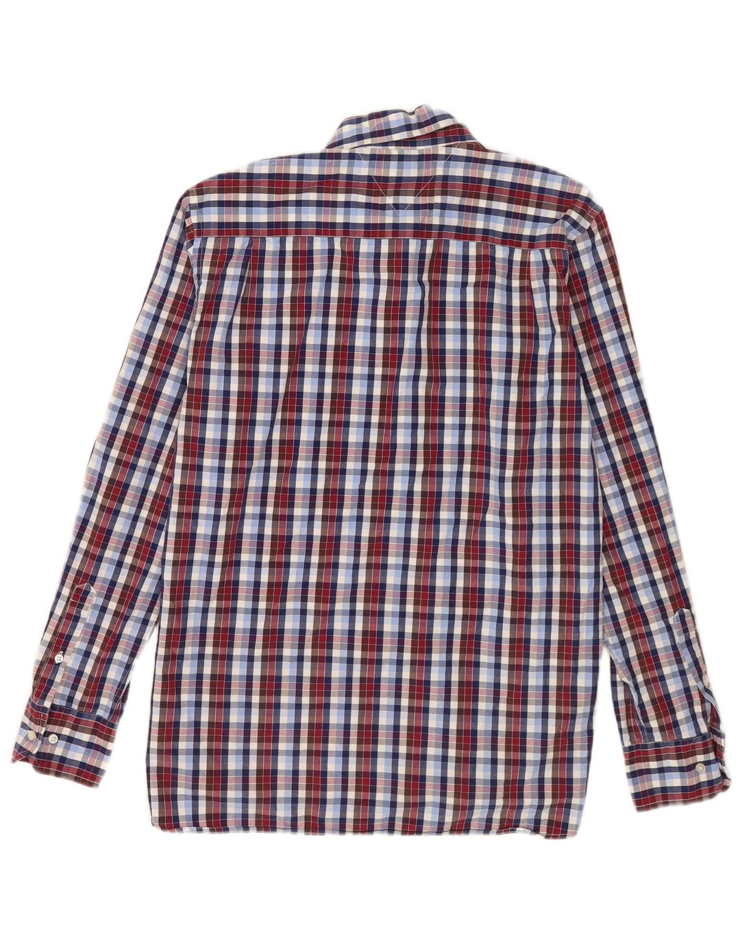 Camisa masculina Tommy Hilfiger tamanho 15 1/2 16 xadrez multicolorido médio
