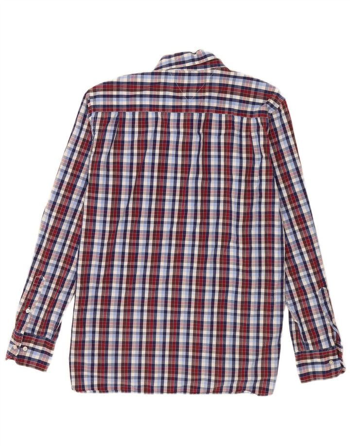 Camisa masculina Tommy Hilfiger tamanho 15 1/2 16 xadrez multicolorido médio