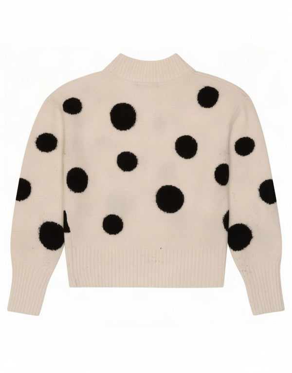 Suéter feminino Marks & Spencer com gola tartaruga UK 6 XS branco