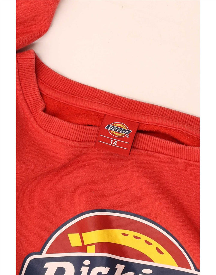 Suéter gráfico Dickies Boys 13-14 anos vermelho