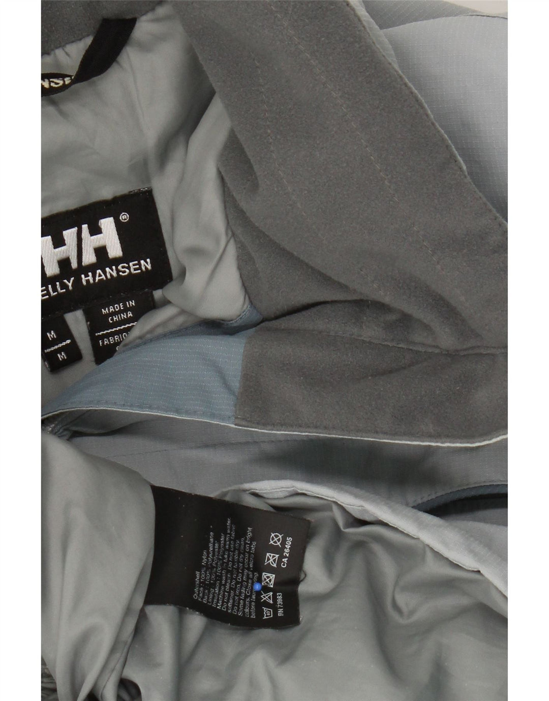 Jaqueta corta-vento feminina HELLY HANSEN com capuz Reino Unido 14 nylon azul médio