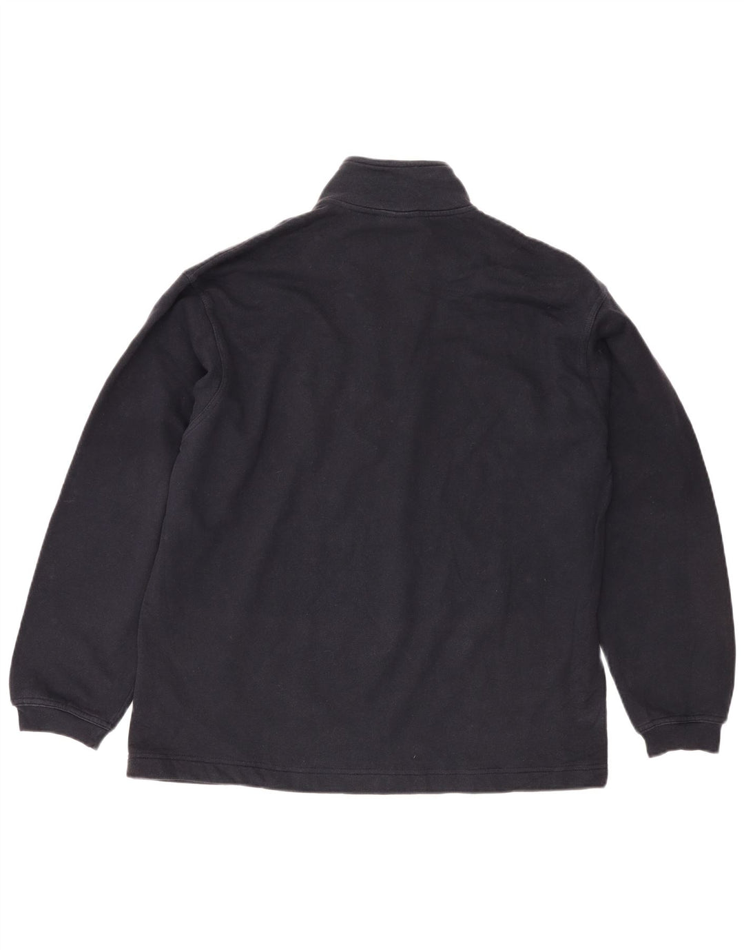 Moletom masculino PUMA com zíper e gola alta algodão azul marinho médio