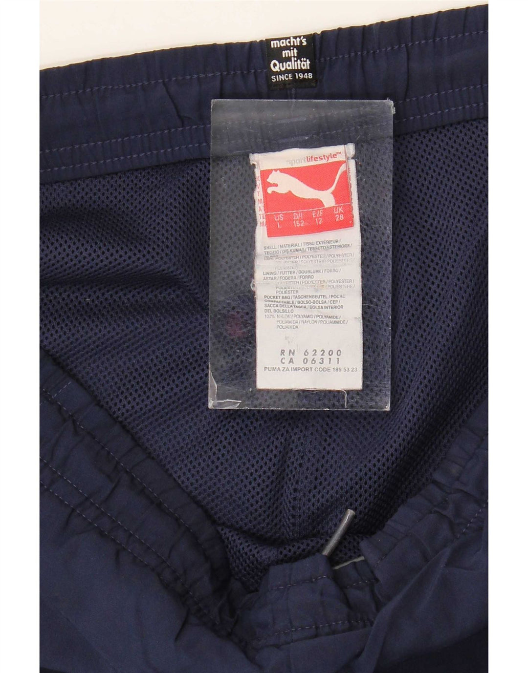 Calções desportivos Puma Boys Graphic 13-14 anos azul marinho poliéster