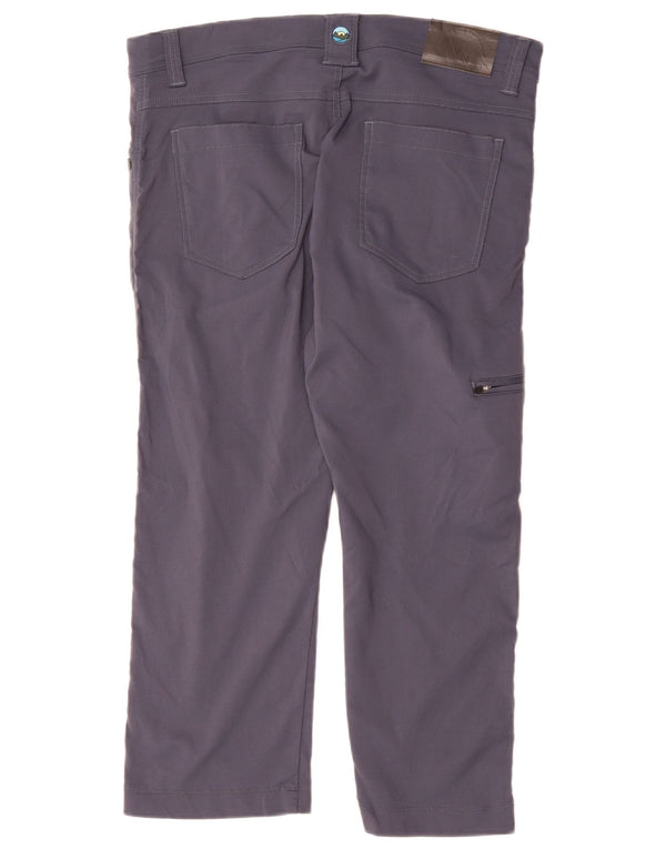 Calça Wrangler masculina cargo reta cortada W34 L24 azul marinho nylon