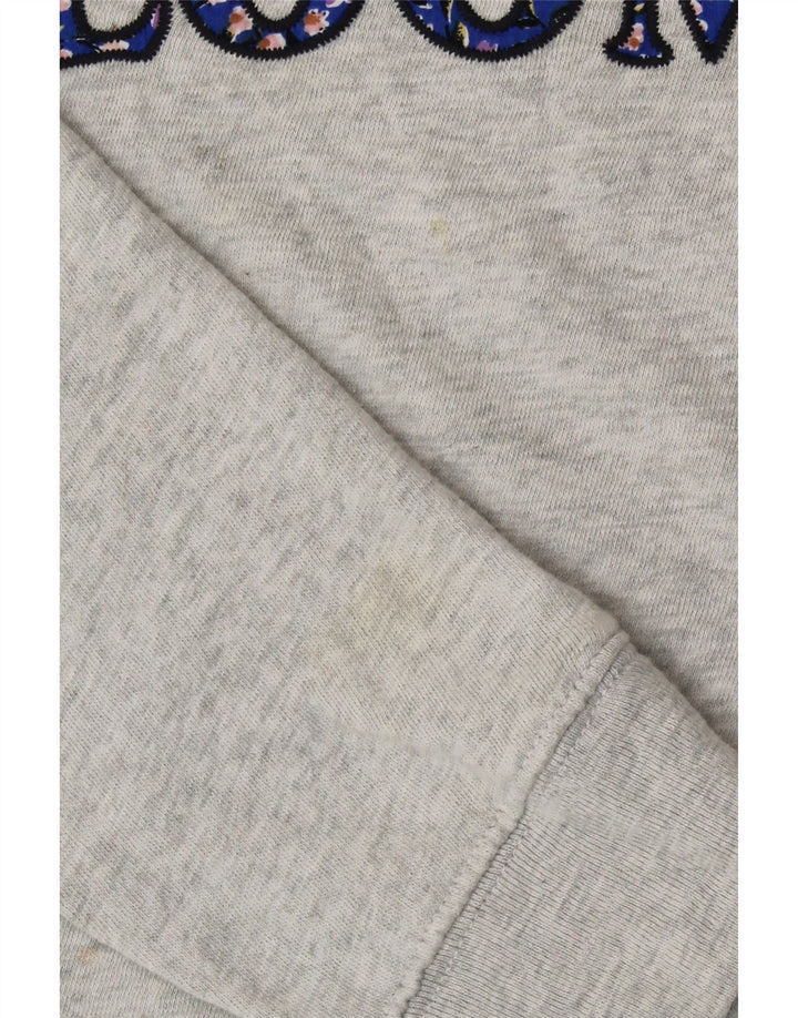 Suéter gráfico feminino Marks & Spencer Reino Unido 10 pequeno cinza manchado