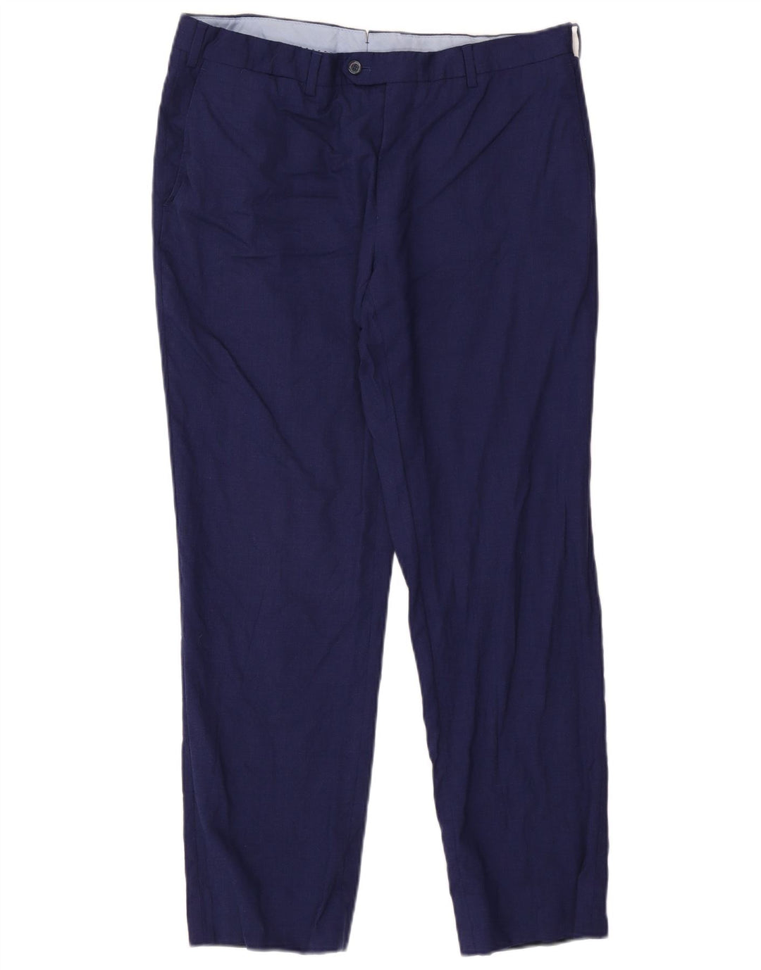 Calça masculina reta Massimo Dutti W34 L29 azul marinho