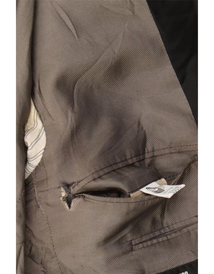 Jaqueta Blazer Masculina Hugo Boss com 1 Botão IT 52 XL Lã Preta