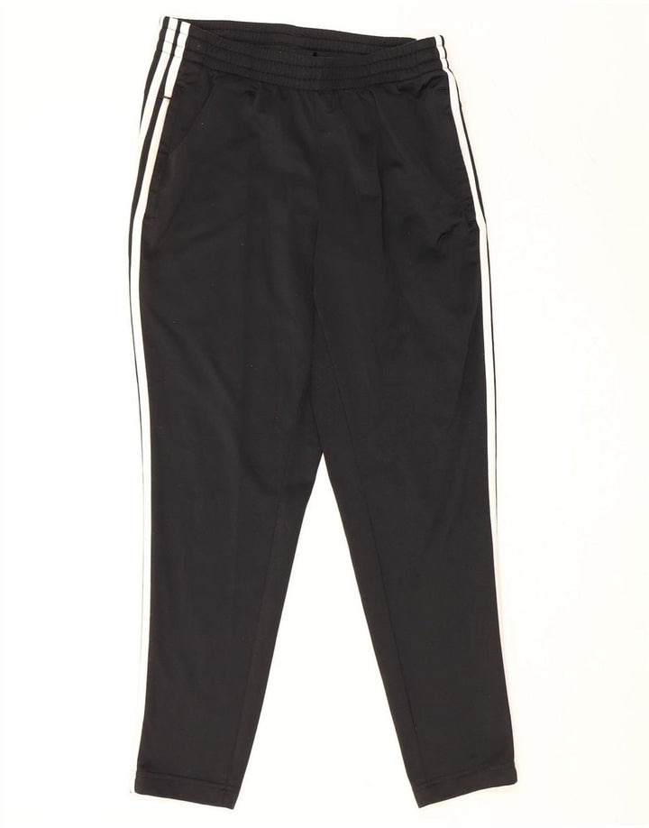 Calças de treino femininas ADIDAS UK 12/14 médio preto poliéster