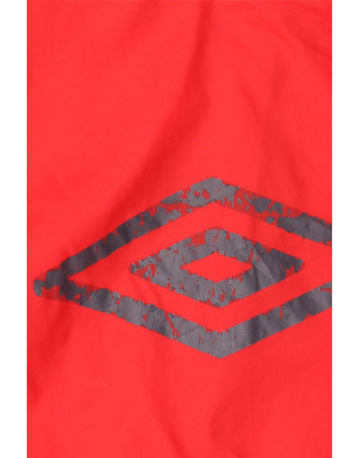 Jaqueta de chuva com capuz gráfico Umbro Boys 13-14 anos vermelho