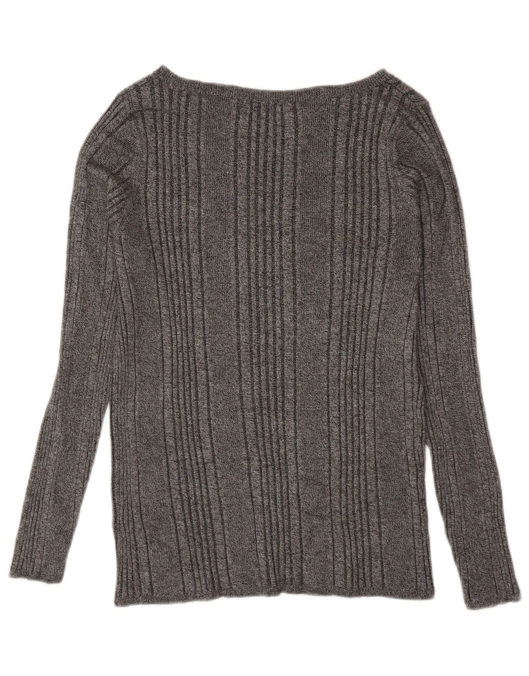 Top feminino Marks & Spencer manga comprida UK 18 XL cinza viscose