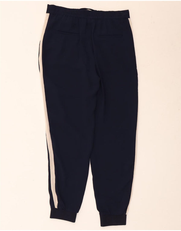 Calça de treino feminina Zara Joggers UK 6 XS Azul marinho Colourblock