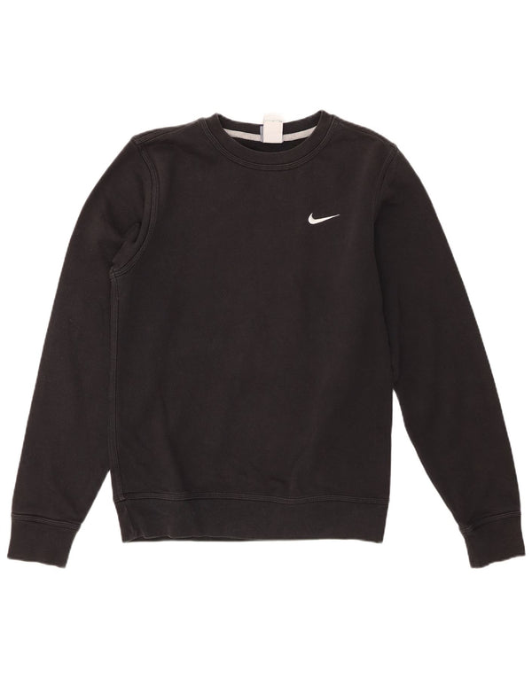 Nike moletom masculino jumper pequeno algodão preto